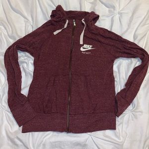 NIKE Zip Up Burgundy/Maroon